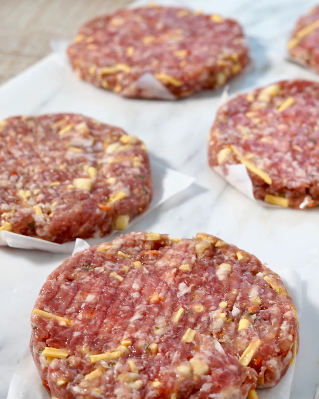 BURGER CHEESE PATTIES